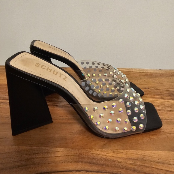Schutz Lizah crystal vinyl sandal Size 6 - Picture 4 of 6